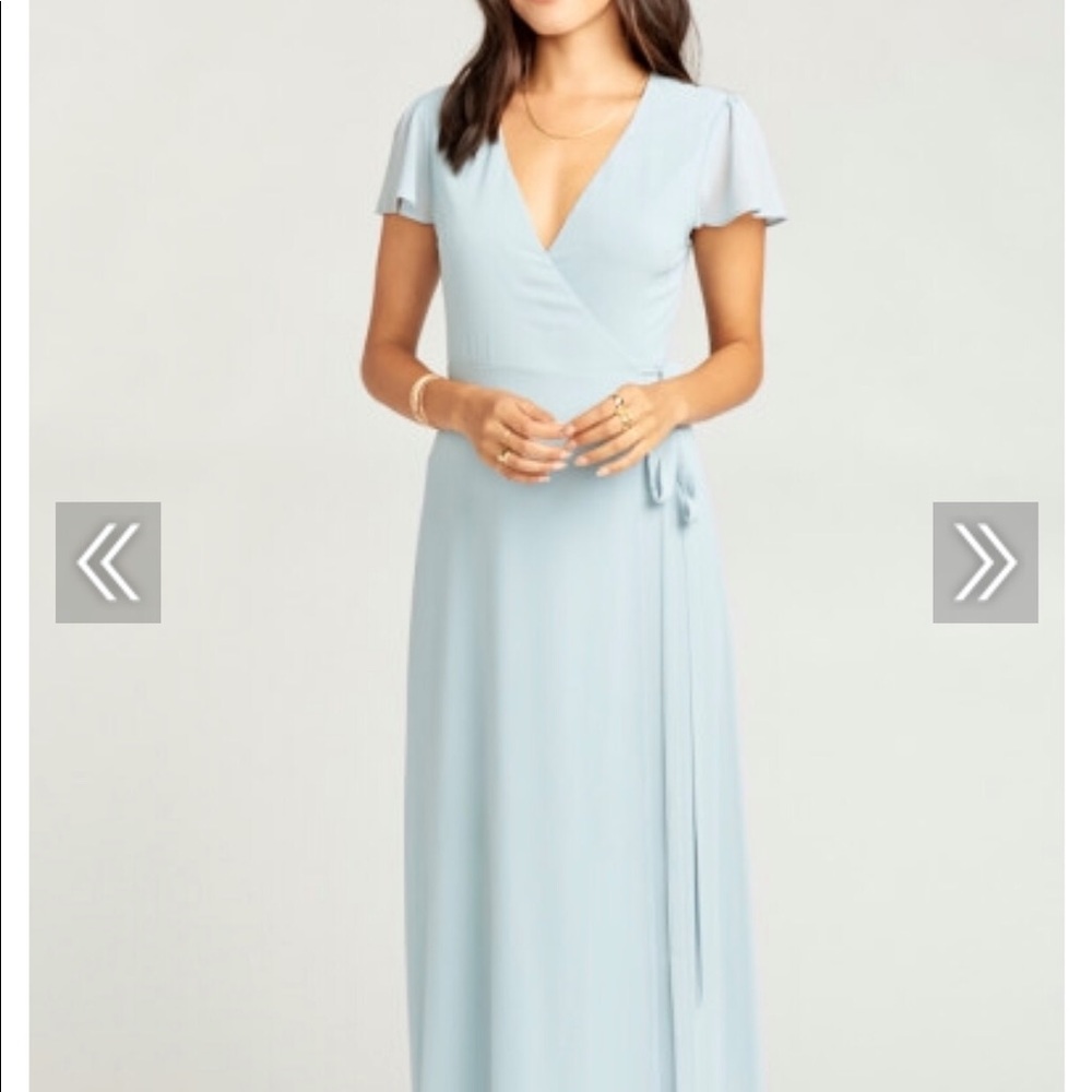 Blue wrap dress (Showmeyourmumu)